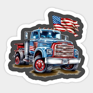 4th of July Ford Truck Design Sticker